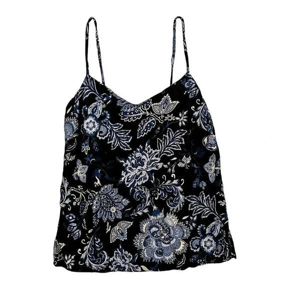 𝅺VINTAGE Paisley Print Tank Top - Picture 1 of 5